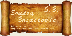 Sandra Basailović vizit kartica